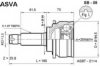 ASVA SB-09 Joint Kit, drive shaft